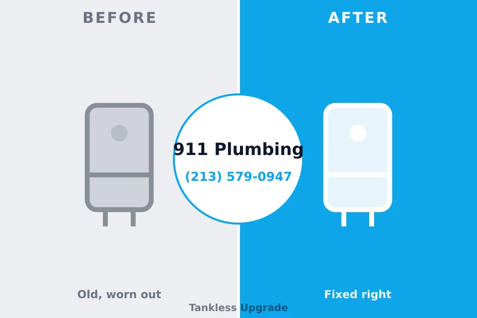 Before and after: plumbing company Beach Haven, NJ